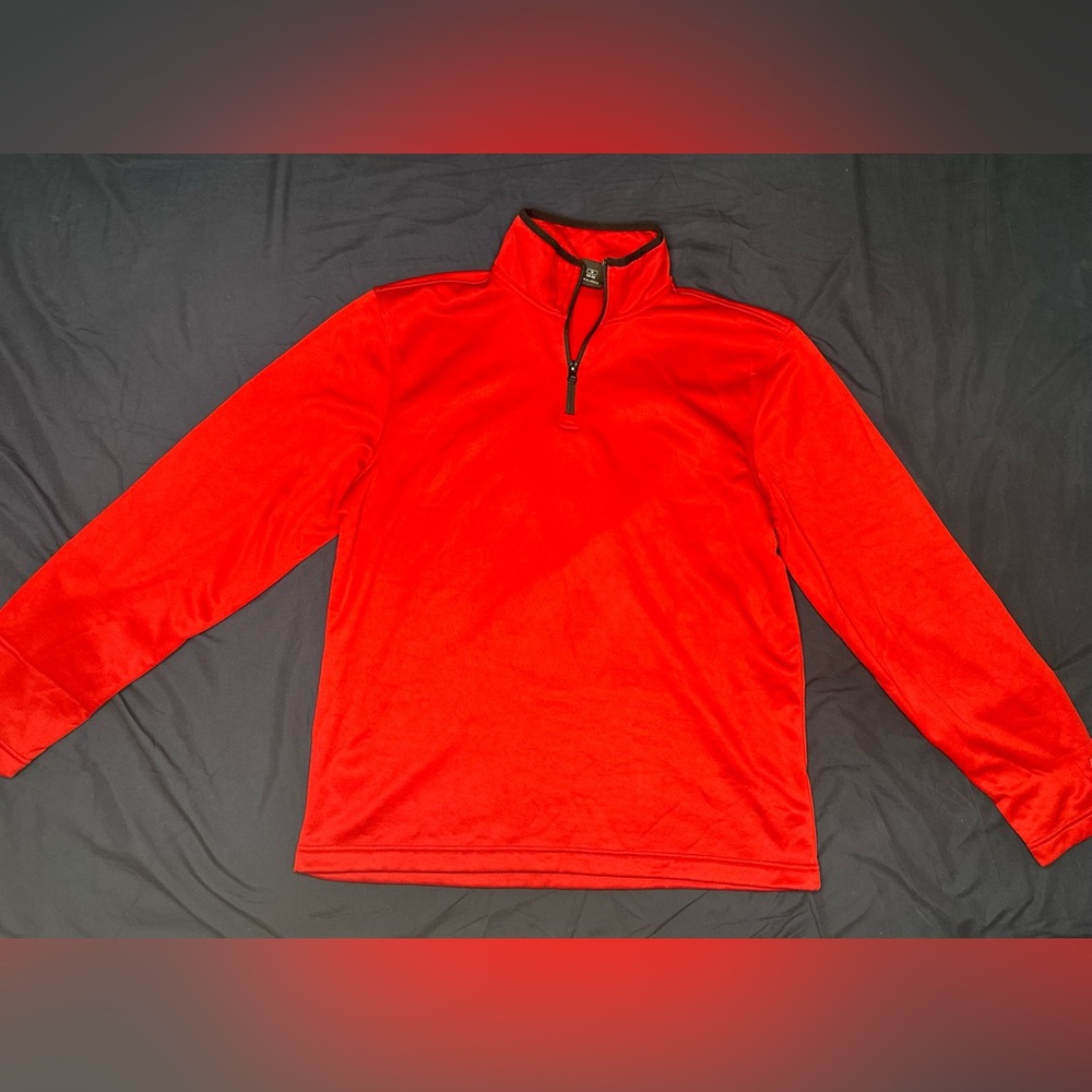 Men's Red Quarter-Zip Sweater